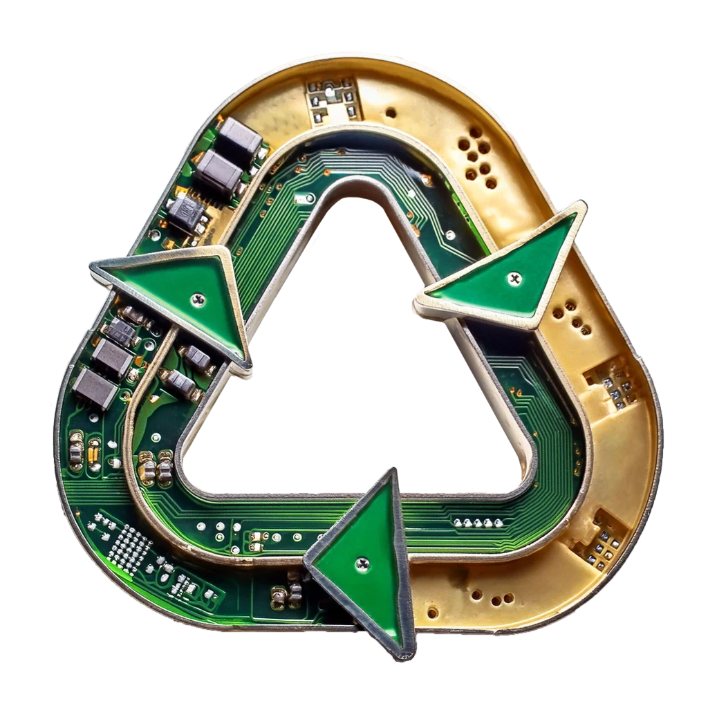 Metafix Metal circuit board recycling symbol